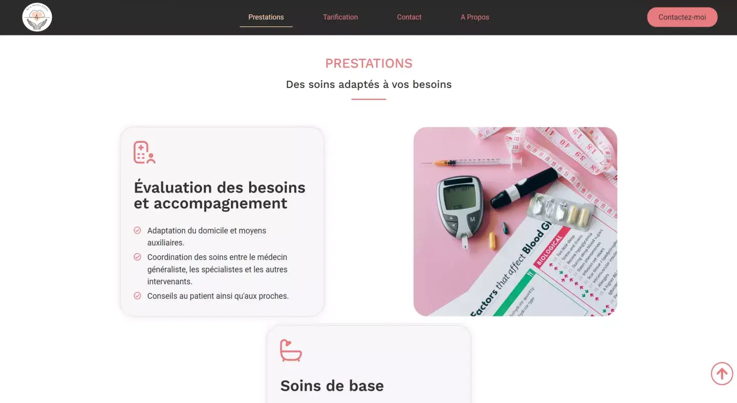 Soins prestations